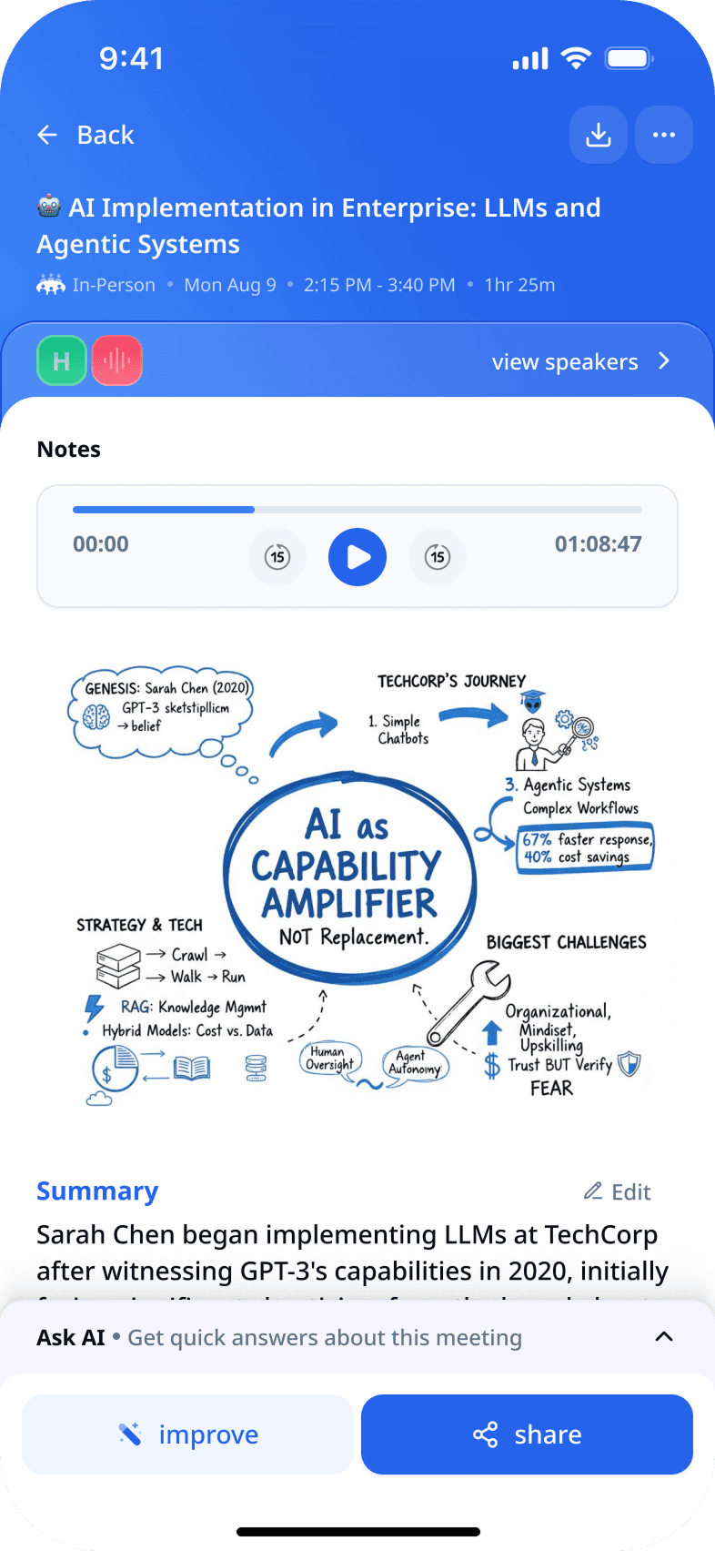 Meeting.ai app screenshot 2